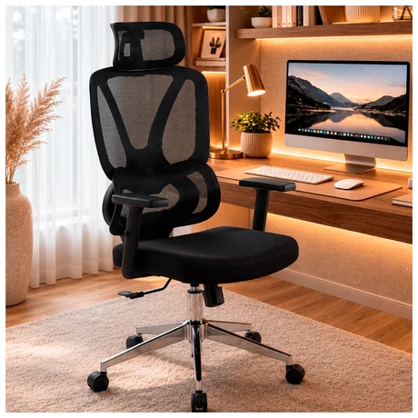 Silla Escritorio Ergonómica Base Metálica Dominus Pro