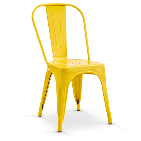 Silla Metal Tolix Amarillo