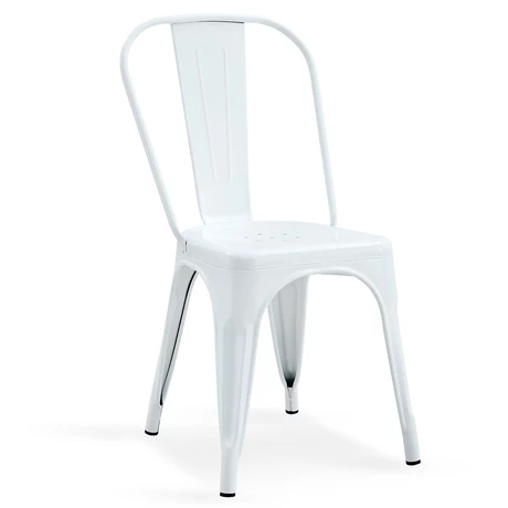 Silla Metal Tolix Blanco
