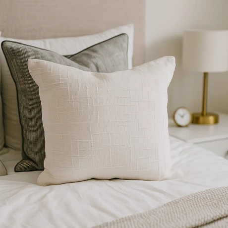 Cojín Decorativo Blanco 40x40cm