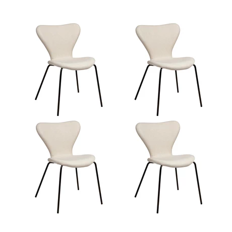 Pack 4 Sillas Comedor Sicodelia Beige