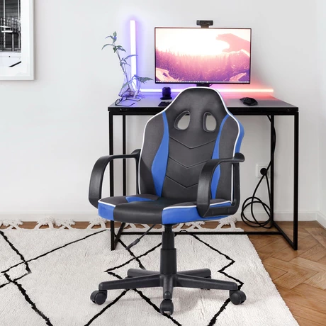Silla Gamer Altura Ajustable Thunder Azul