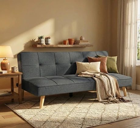 Futón Foster Gris Oscuro 167x76x80 cm