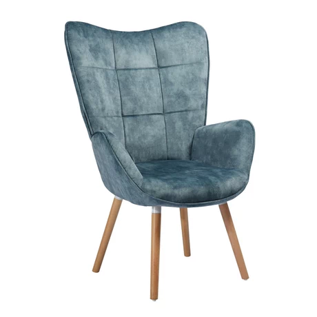 Sitial Bogdan Acolchado con Apoyabrazos Celeste