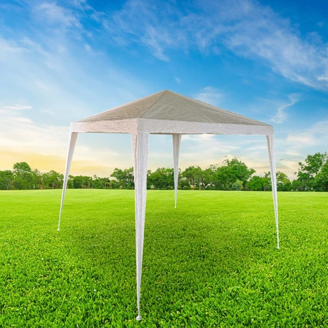 Toldo de Terraza 3x3 m Plegable PE Blanco