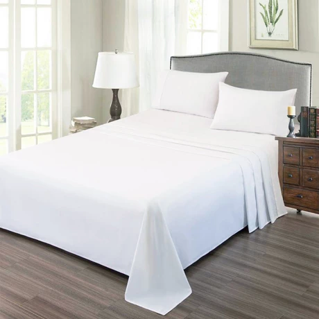 Juego de Sábanas de Microfibra Basic King Blanco