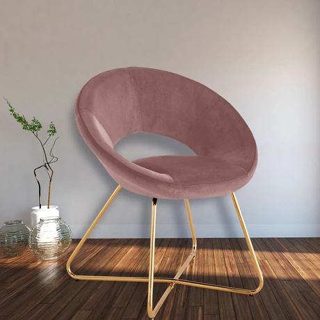 Sitial Poltrona Terciopelo Filippo Dark Rosa