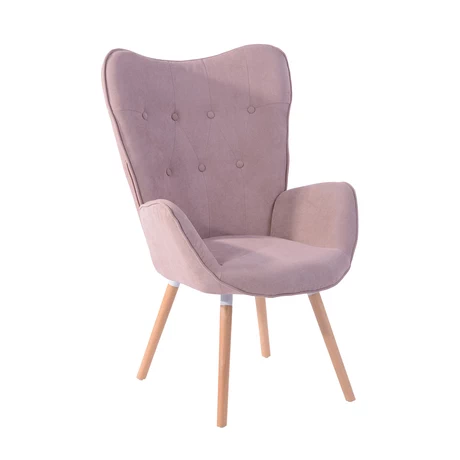 Sitial Kas Acolchado con Apoyabrazos Rosado