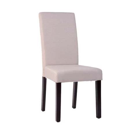 Silla de Comedor Acolchada con Tapiz de Tela Gris