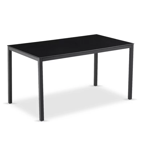 Mesa de Comedor Vidrio Negro 120x80x75cm