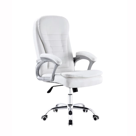 Silla de Oficina Ejecutiva Respaldo Alto Blanco