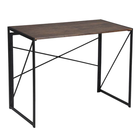 Escritorio Iron Mesa de Arrimo Plegable Negro