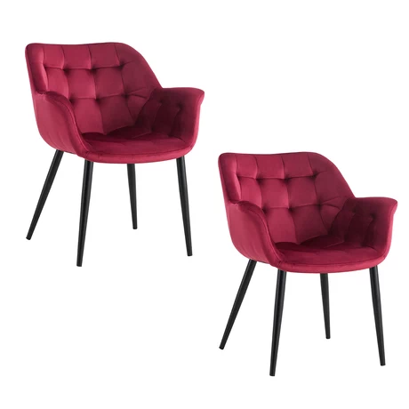 Pack 2 Sillas de Comedor Cali Burdeo