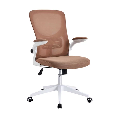Silla de Oficina con Reposa Brazos Café