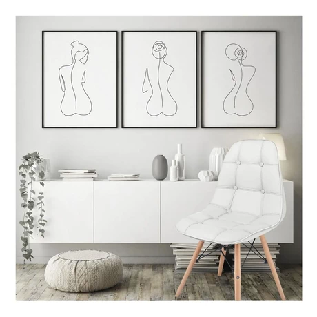 Pack 4 Sillas Eames Acolchada PU Blanco