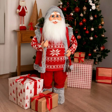 Muñeco Papá Noel 90 cm Rojo