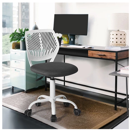 Silla Práctica Escritorio Altura Regulable - Gris