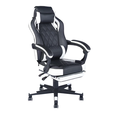 Silla Gamer Reclinable 150° Reposapiés Blanco