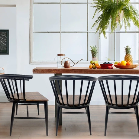 Pack 2 Sillas de Comedor Yard Negro