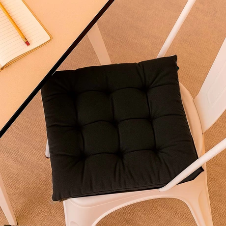 Cojín para Silla Negro 40x40 cm