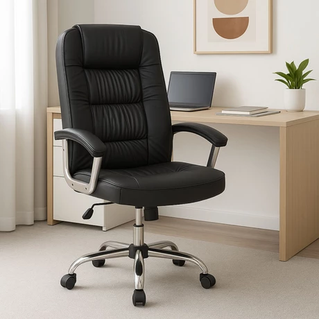 Silla Escritorio Gerencial Boston Negra Ergonómica