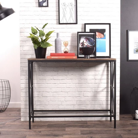 Mesa de Arrimo 80,5x38x100 cm Café - vista alternativa