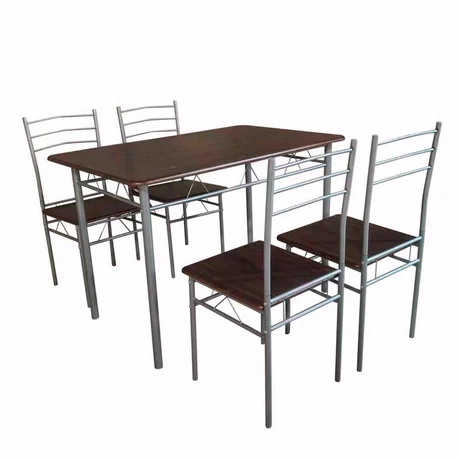 Juego de comedor 4P Verona Silver 74x70x110 cm