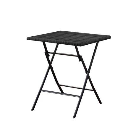 Mesa Auxiliar Plegable 73x60x60 cm Negro