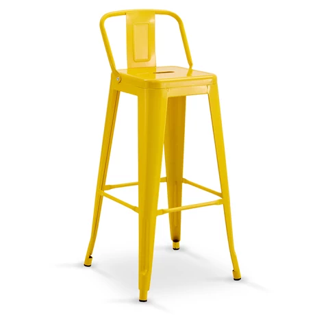 Silla Alta Metal Amarillo