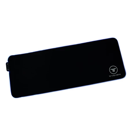 Mouse Pad Gamer Luces Led RGB Negro