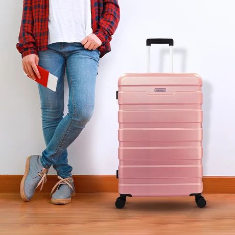 Set de Maletas Rigidas Danubio S-M-L Rosada