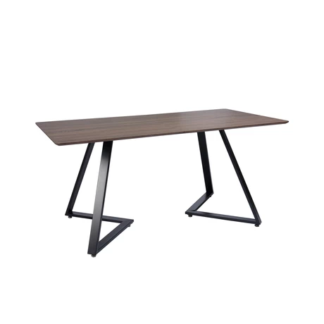 Mesa Comedor Base Metal Geométrica Negro