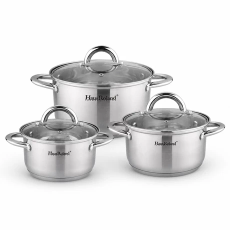 Batería 6 piezas acero inoxidable Praga - vista alternativa