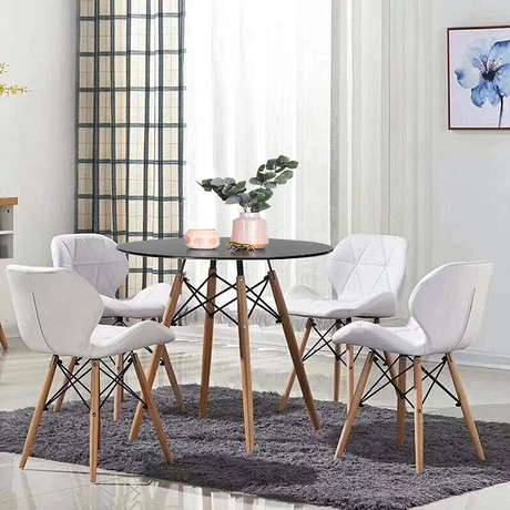 Pack Comedor Mesa y 4 Sillas Design Blanco
