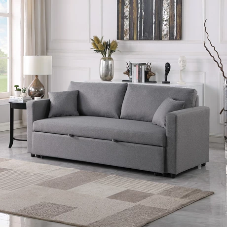 Sofá Cama Nolan 3 Cuerpos 86x193x84 cm Gris