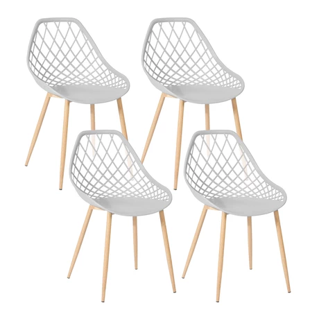 Pack 4 Sillas De Comedor Pp New Blanco