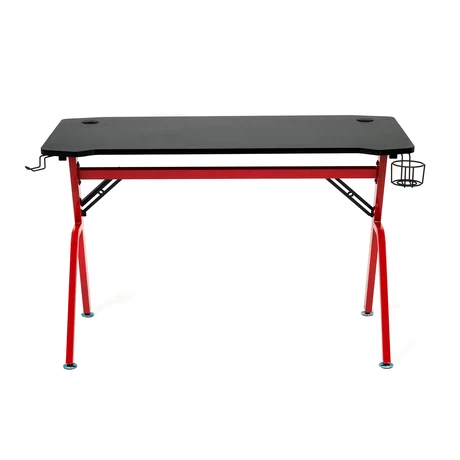 Escritorio Gamer con Soporte para Audífonos Rojo