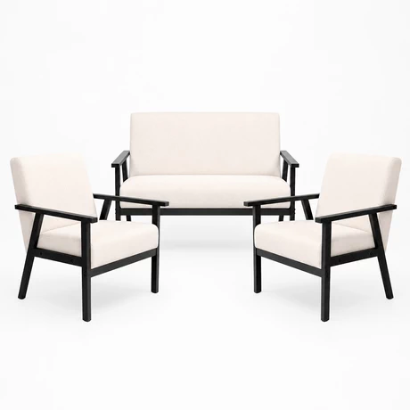 Juego de Living Terraza Sofa 2 Cuerpos + 2 Sitiales Riva Beige - vista alternativa