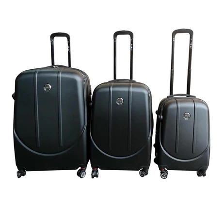 Set De Maletas Rígidas Ebro S-M-L Negro