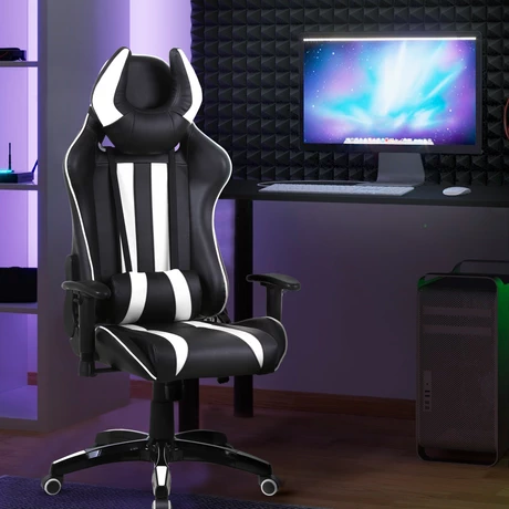 Silla Gamer Racing Reclinable Blanco