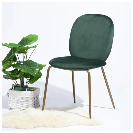 Pack 2 Sillas Comedor Golden Terciopelo - Verde