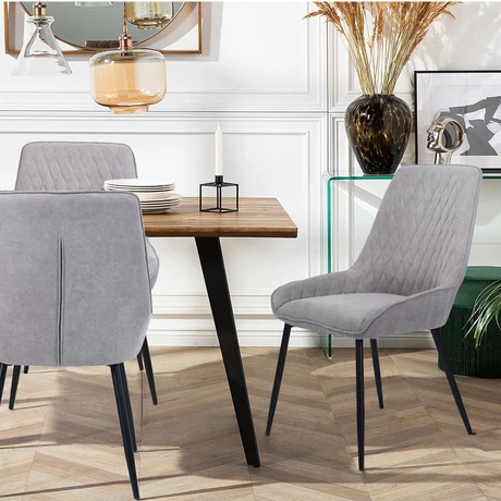 Pack 2 Sillas de Comedor Breton Gris