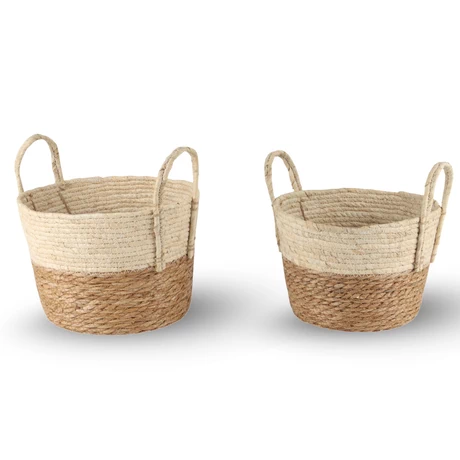 Set Dos Canastos Organizadores con Asas Bicolor