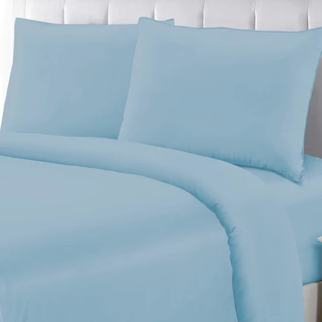 Juego de Sábanas de Microfibra King Size Celeste