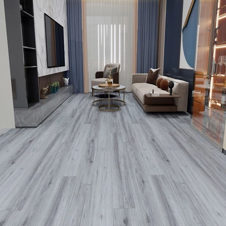 Piso SPC Gris Urbano Click 5+1 mm / 180mm x1220 mm