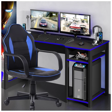 Silla Gamer Racer Ergonómica Escritorio - Azul - vista alternativa