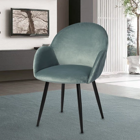 Pack 2 Sillas de Comedor Chiozza Sitial Terciopelo Verde