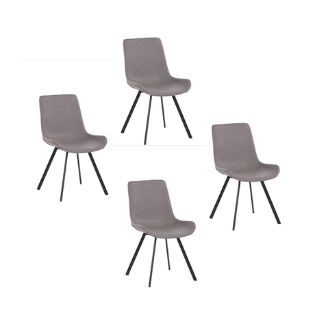 Pack 4 Sillas de Comedor Charly Gris