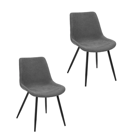 Pack 2 Sillas de Comedor Praga Gris