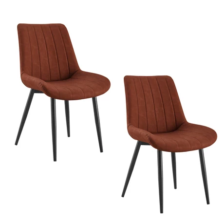Pack 2 Silla Comedor Sitial Dorianna Café